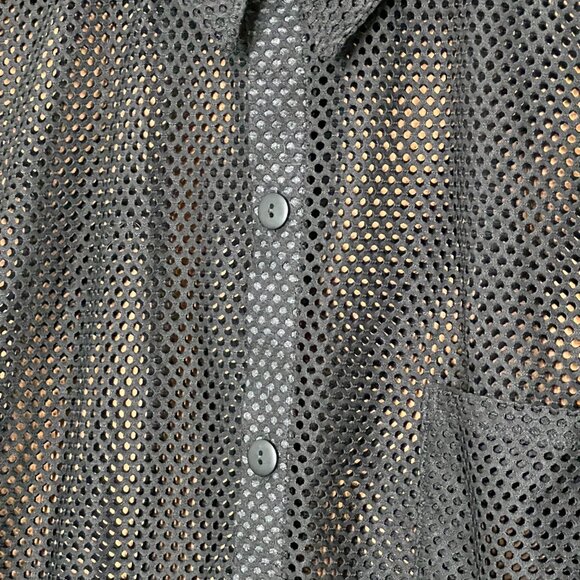 Mens Black Mesh Shirt - Picture 4 of 7